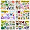 Nature Stickers - Flowers, Mushrooms, Leaves, Plants, Insects & Bugs Stickers